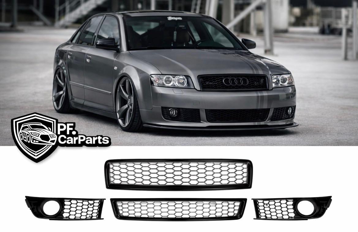 Pack parrillas y spoiler delantero Audi A4 B6